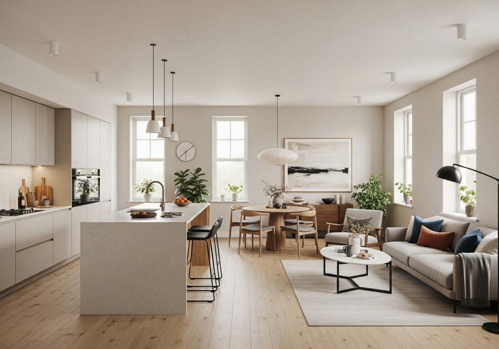 Open Plan Kitchen Living Room: Design Flow Without Chaos